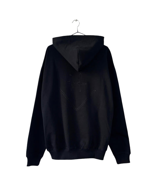 Blackout Hoodie Signature Smiley